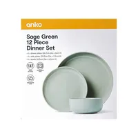 12-Piece Stoneware Dinner Set