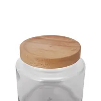 550ml Glass Jar With Wood Lid