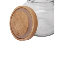 550ml Glass Jar With Wood Lid