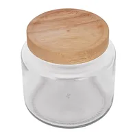 550ml Glass Jar With Wood Lid