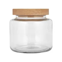 550ml Glass Jar With Wood Lid