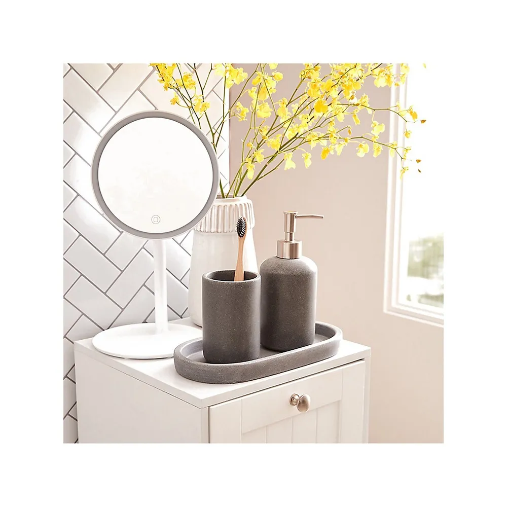 Resin & Wood Bathroom Accessories Set | Hemkonst