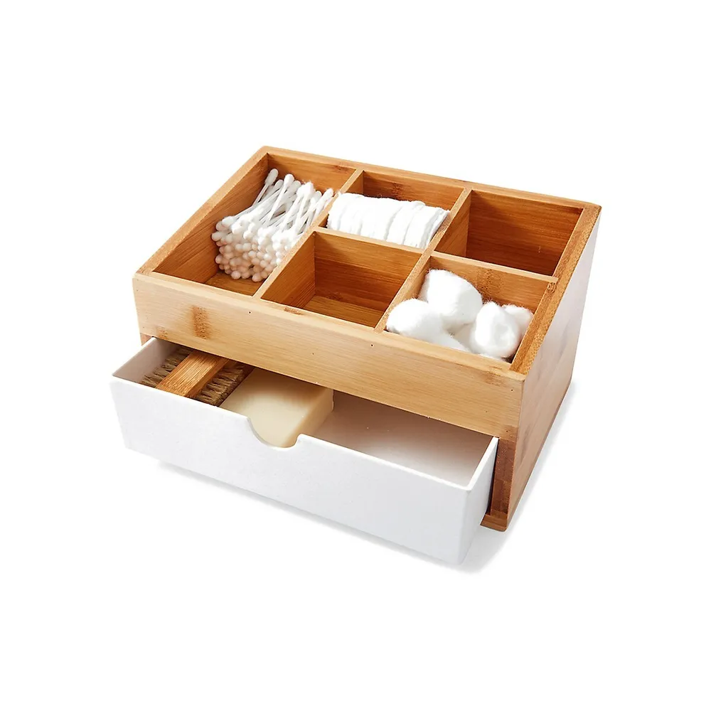 Bamboo Organizer With Drawer