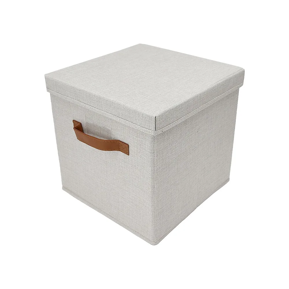 Linen-Look Storage Box