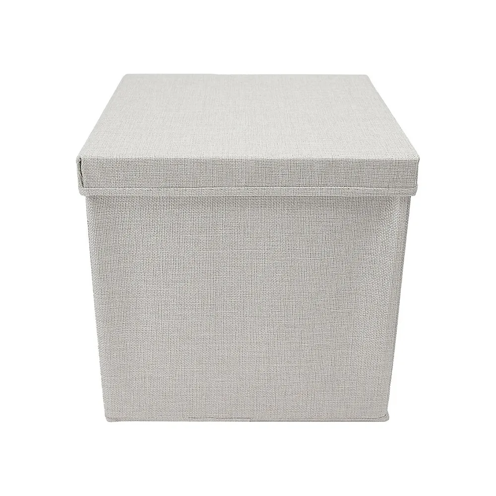 Linen-Look Storage Box