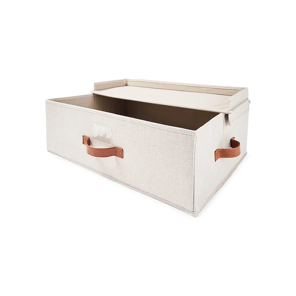 Linen-Look Underbed Storage Box