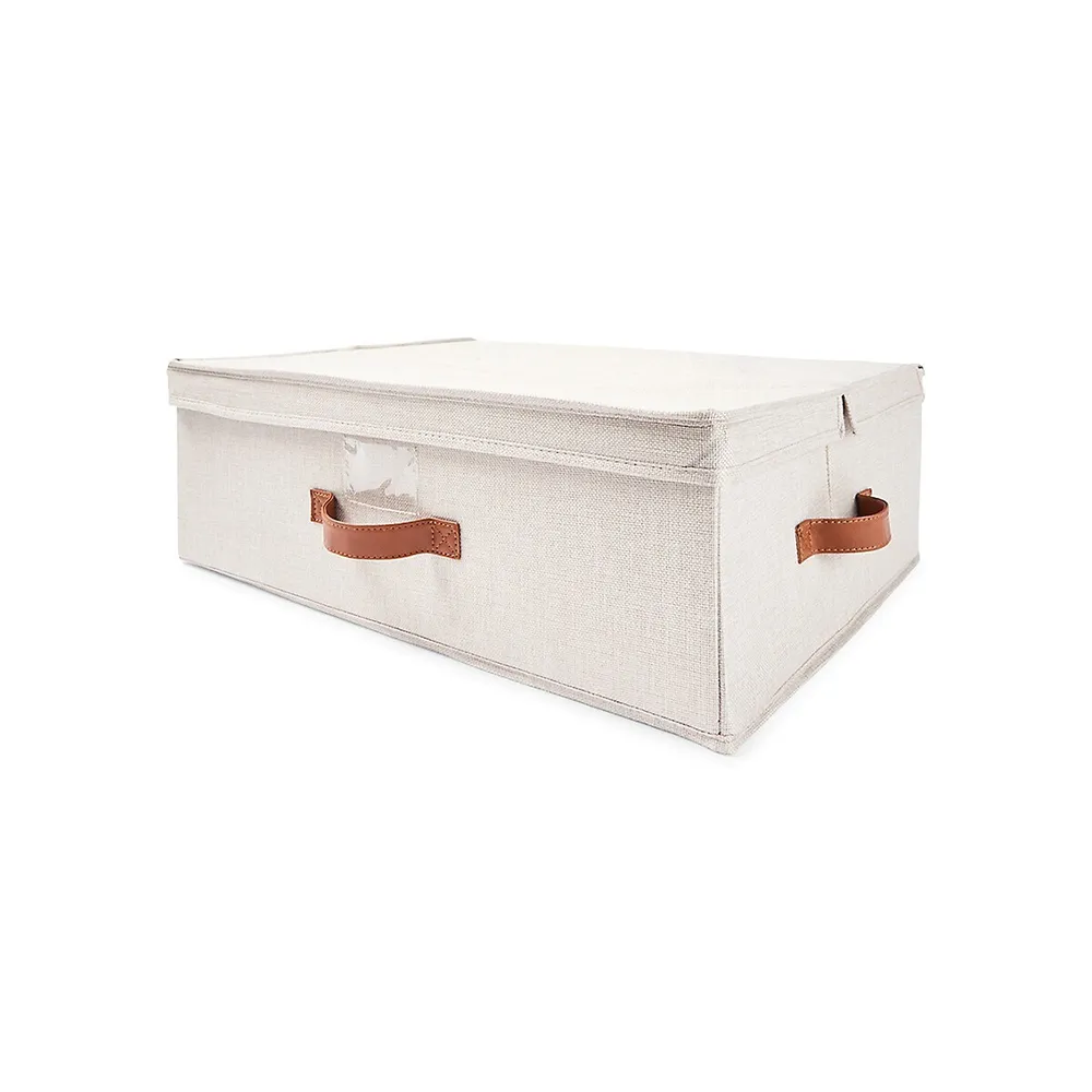 Linen-Look Underbed Storage Box