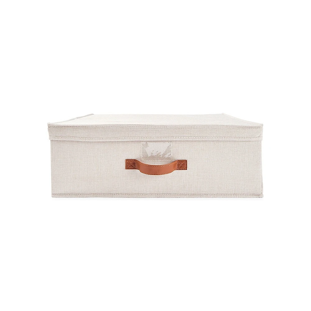 Linen-Look Underbed Storage Box