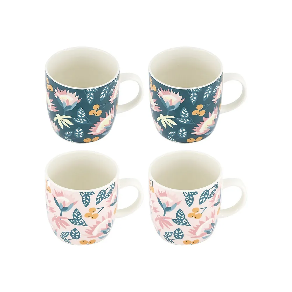 4-Pack Protea Mug Set