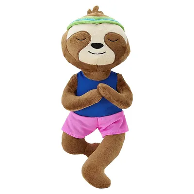 Yoga Sloth Plush Dog Toy