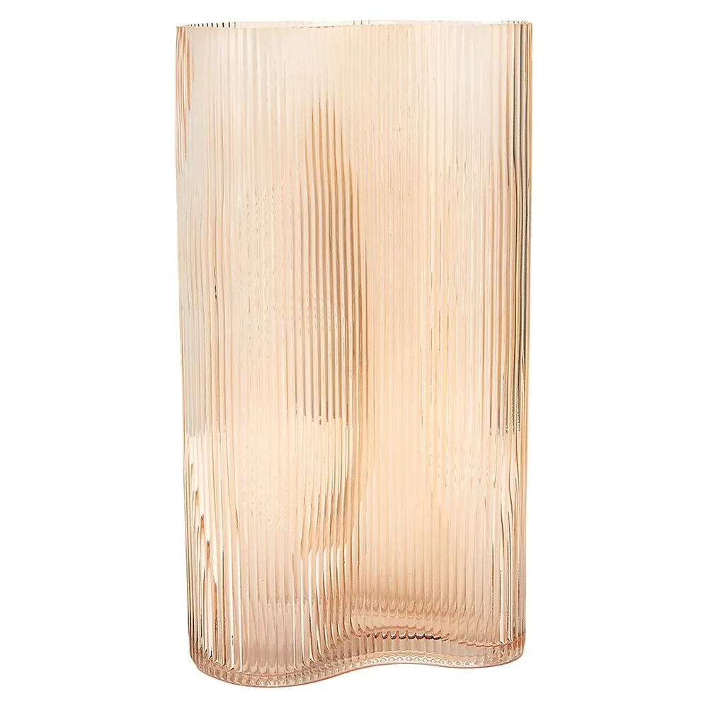 Tall Ribbed Vase