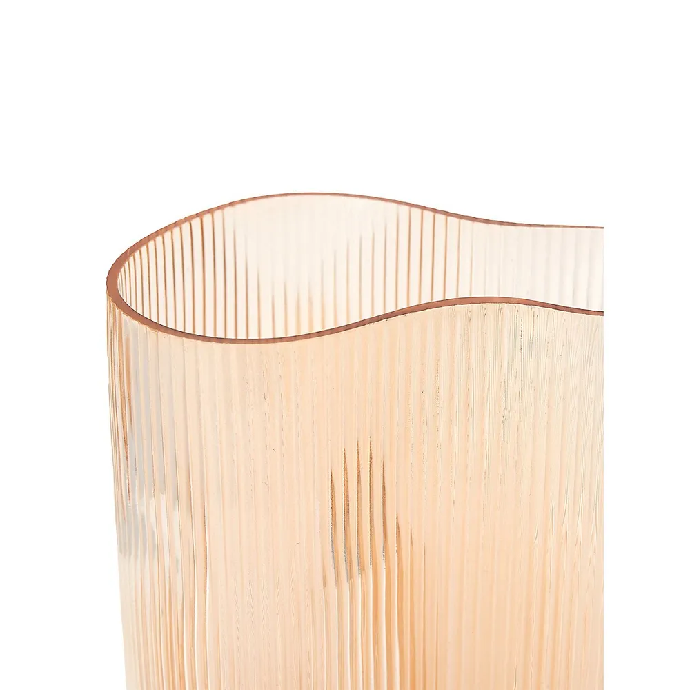 Tall Ribbed Vase