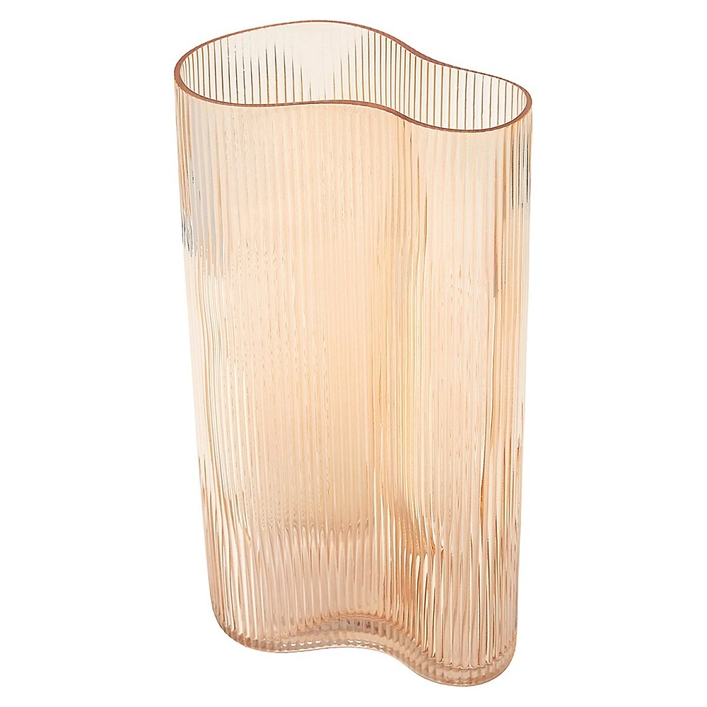 Tall Ribbed Vase