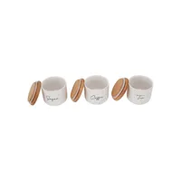 3-Piece Speckled Canisters Set