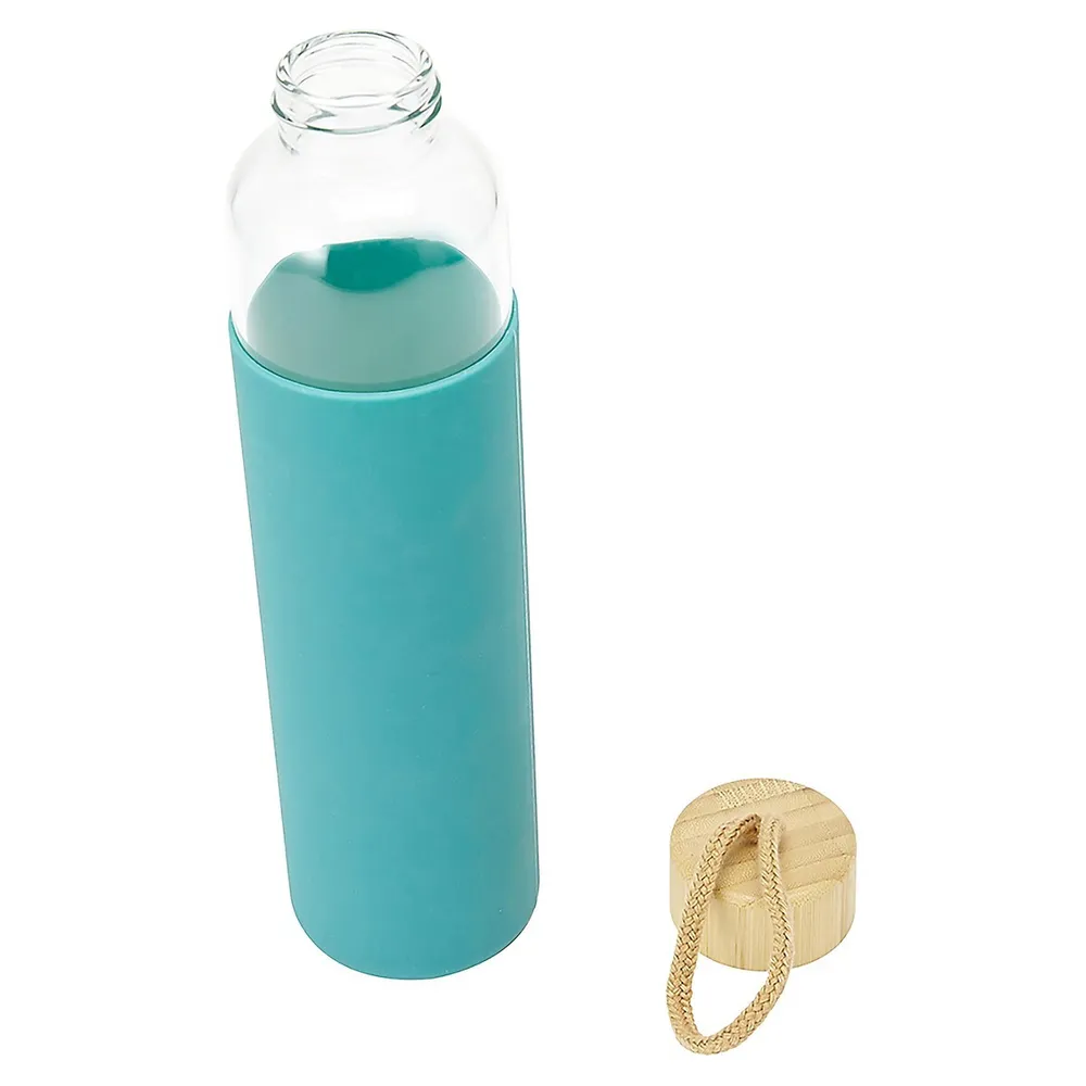 650ml Glass Drink Bottle with Silicone Wrap