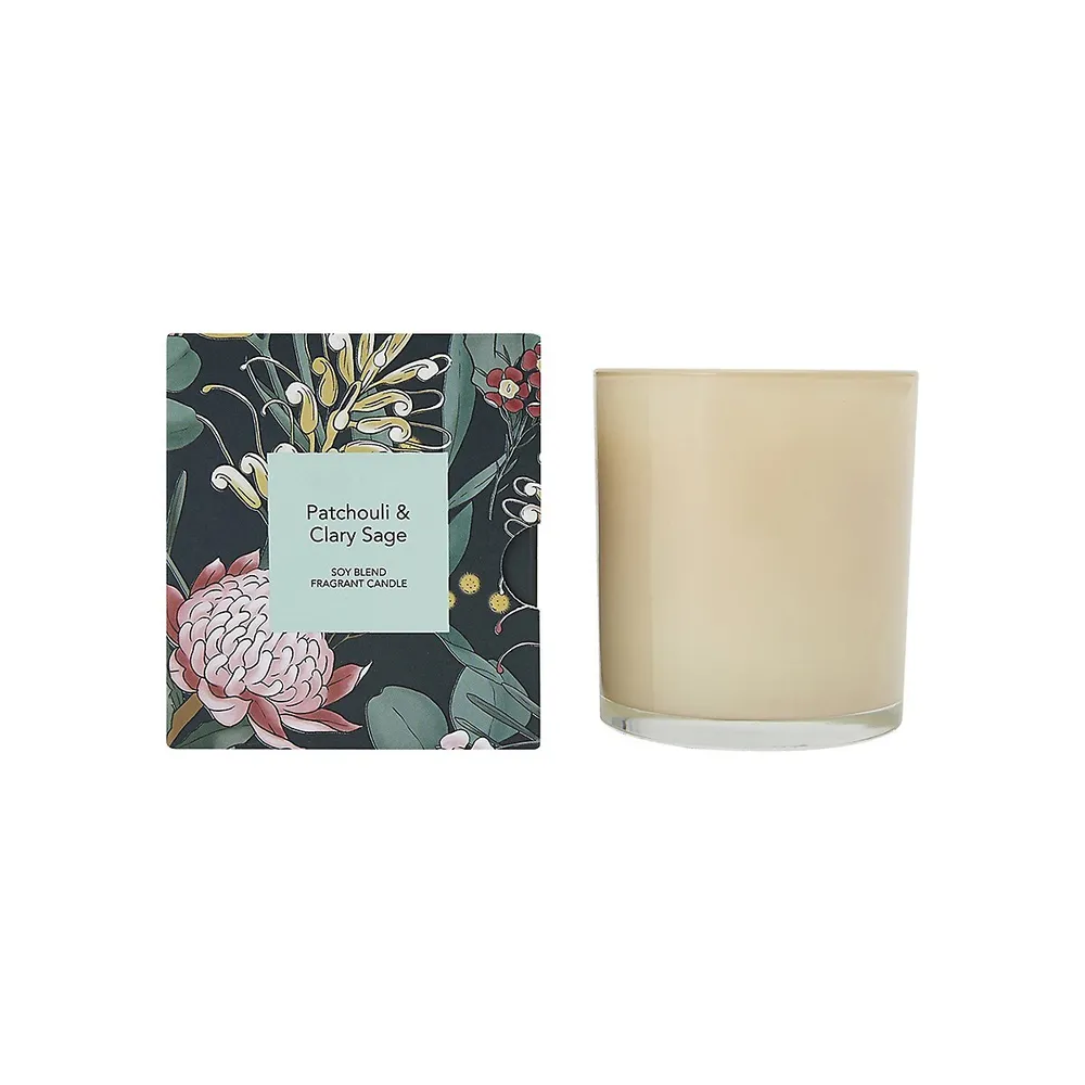 Patchouli And Clary Sage Scented Candle, 230g