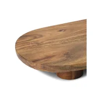 Acacia Footed Oval Serving Board
