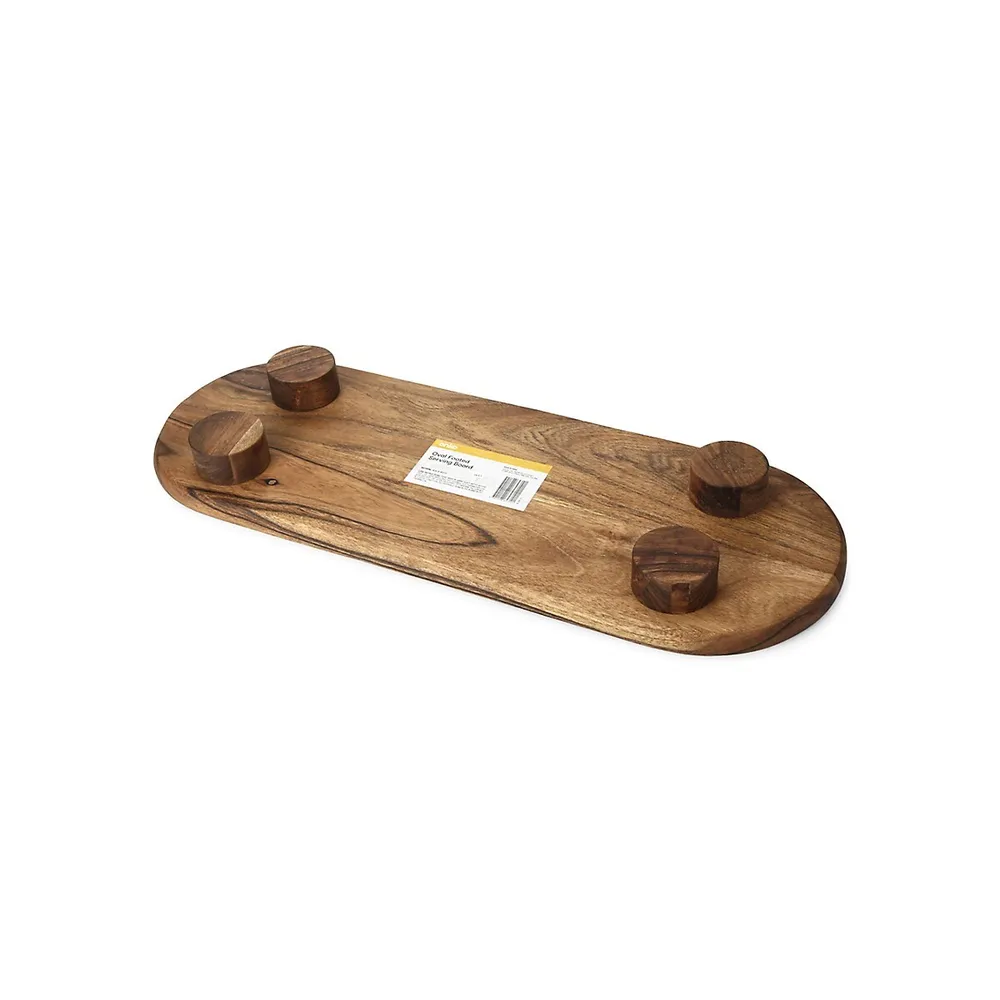 Acacia Footed Oval Serving Board