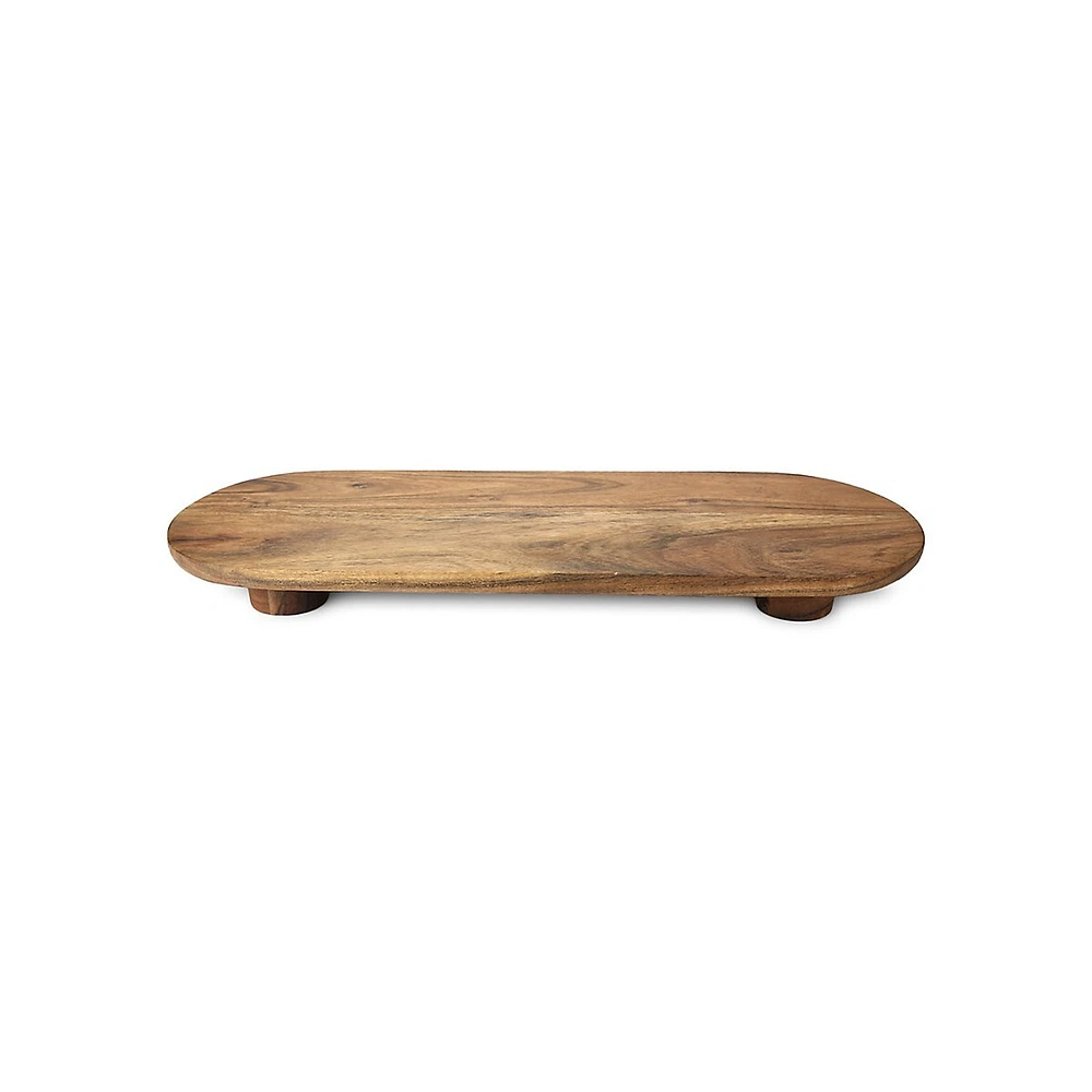 Acacia Footed Oval Serving Board