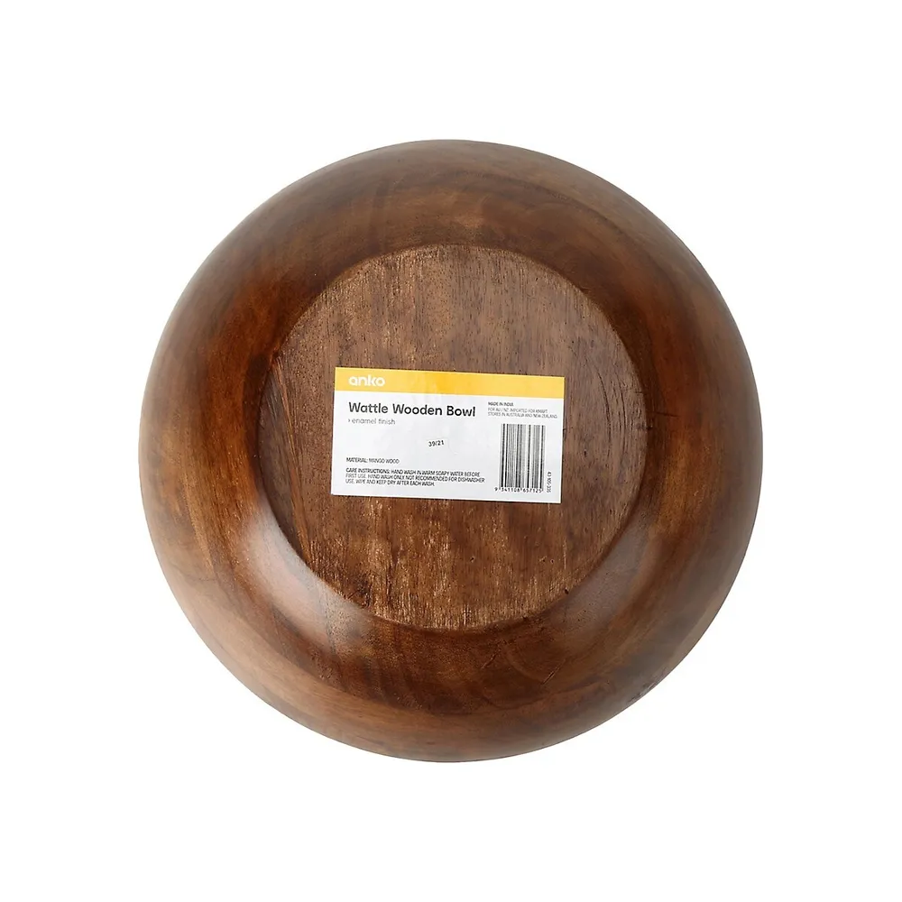 Wattle Wooden Bowl