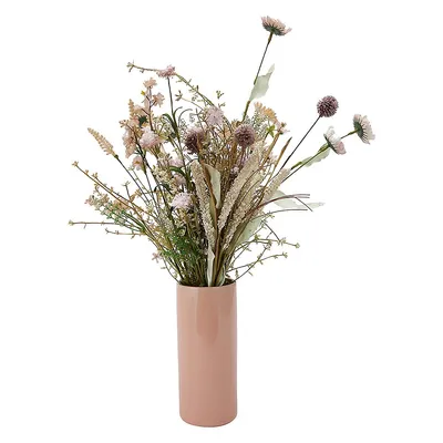 Artificial Meadow Flowers In Tall Vase