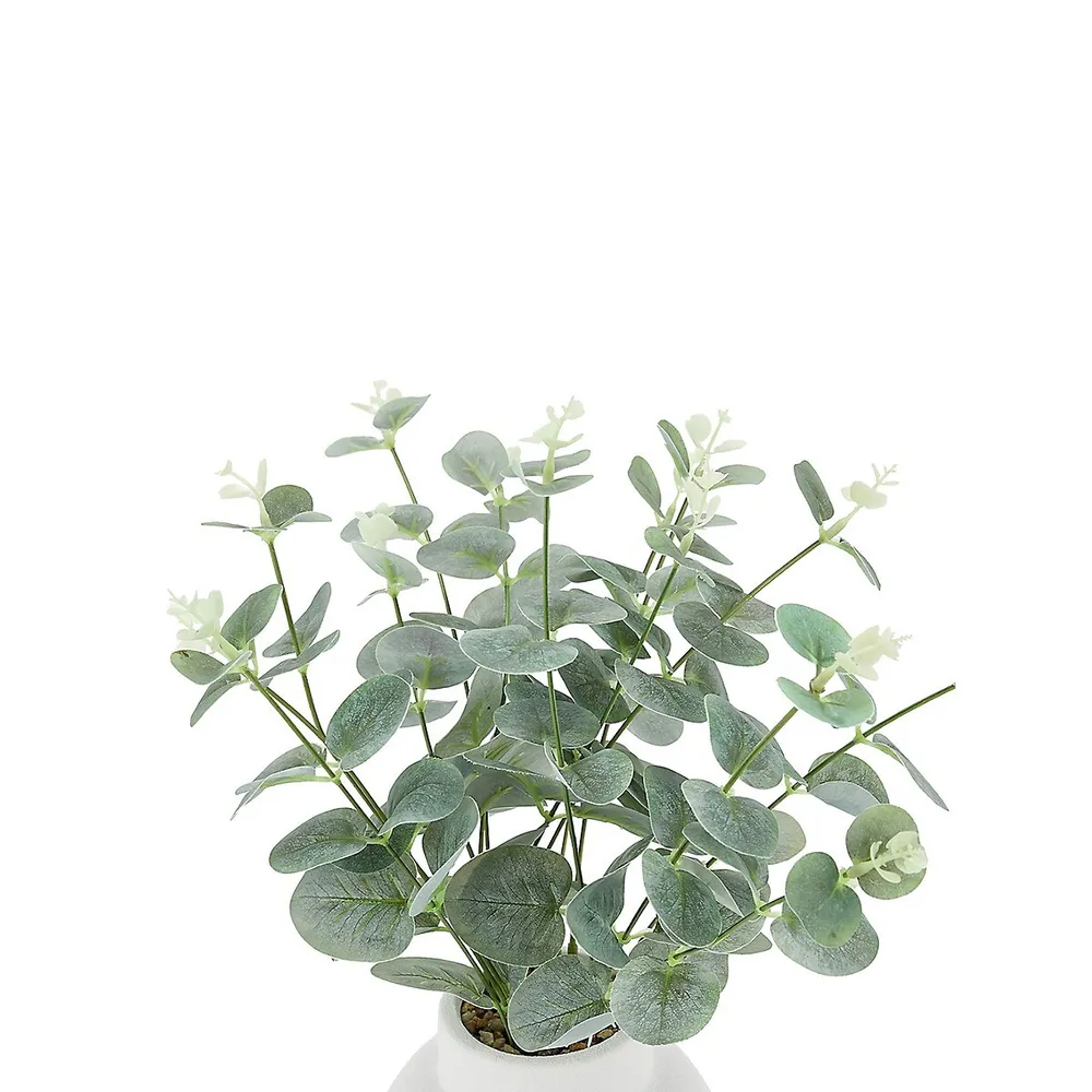 Artificial Eucalyptus Stems In Vase