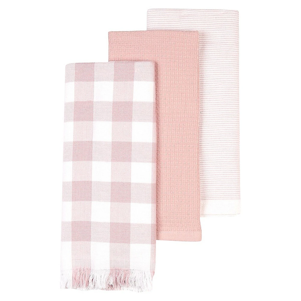 3-Piece Check Tea Towel Set