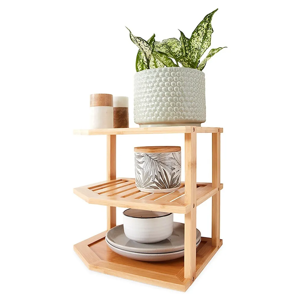 3-Tier Bamboo Pantry Shelf