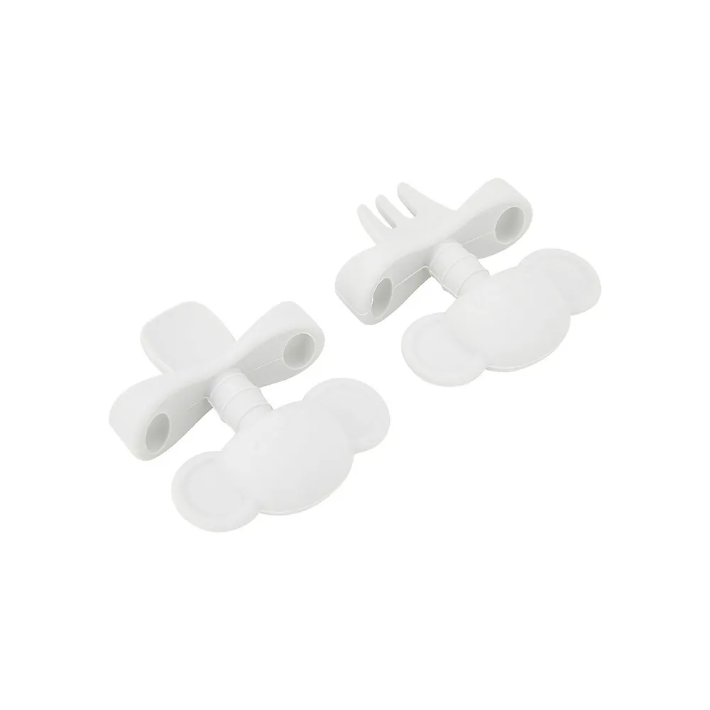 2-Piece Elephant Silicone Teething Cutlery Set