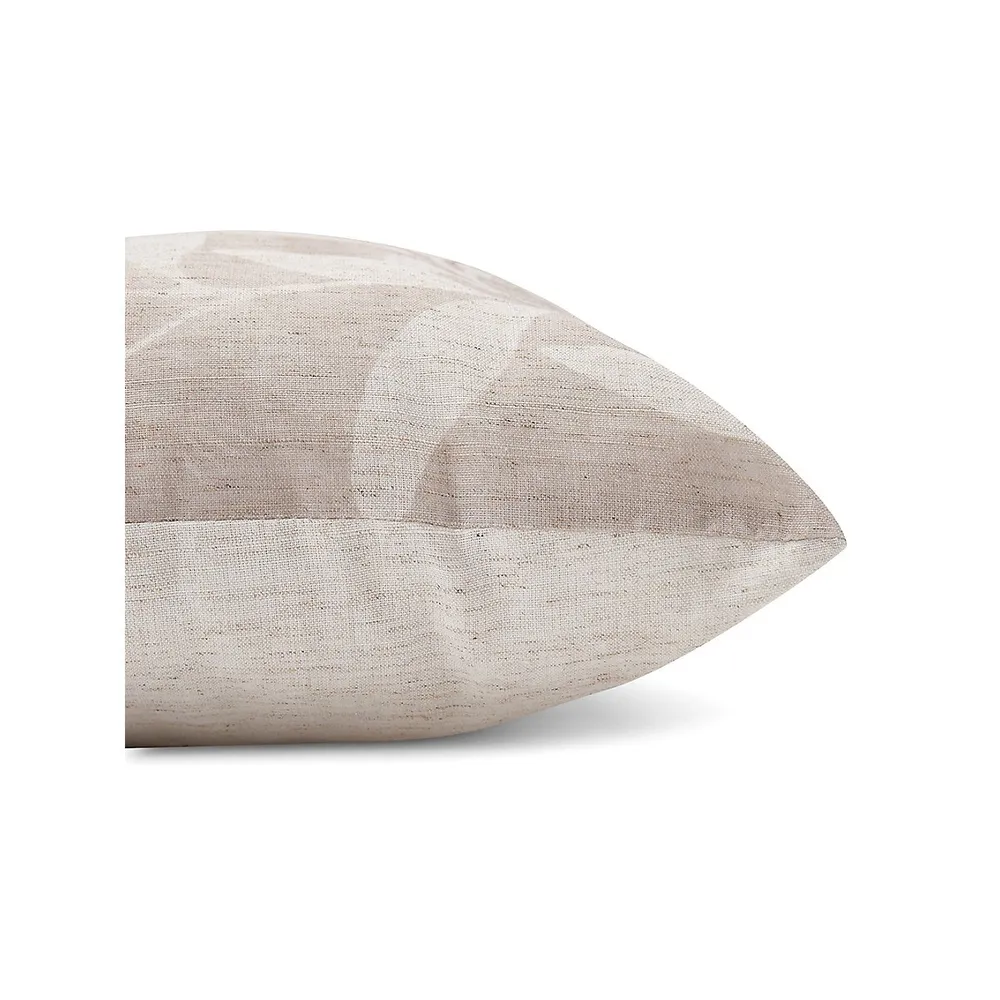 Sadie Leaf-Print Cushion