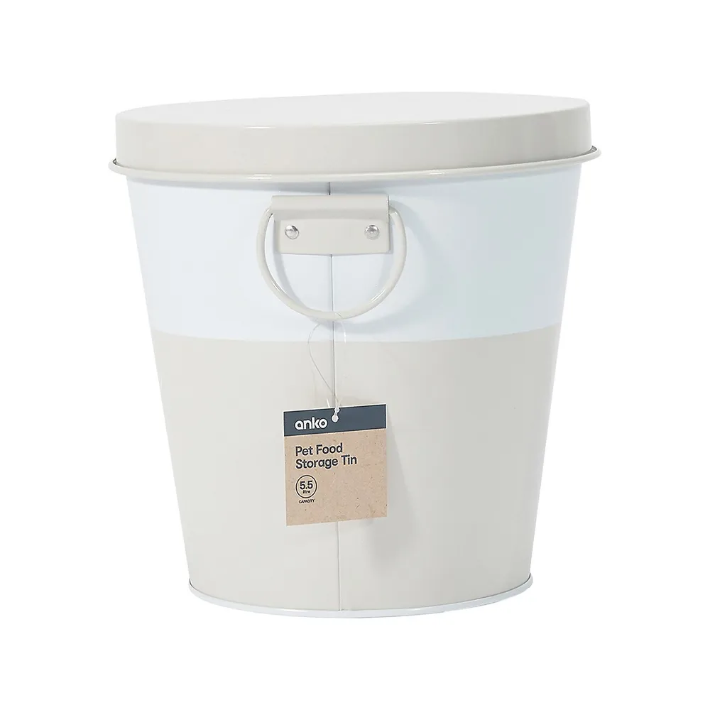 Pet Food Storage Tin and Lid - 5.5L