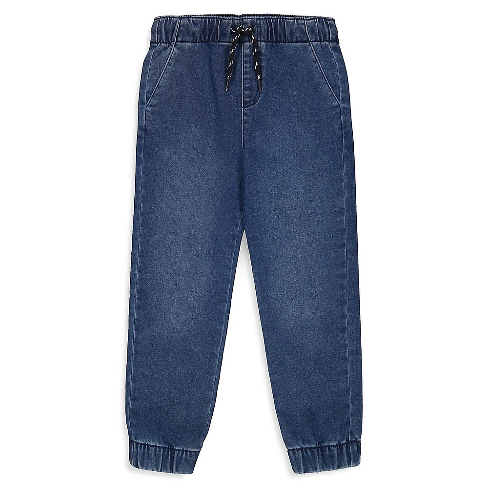 Little Kid's Denim Jogger