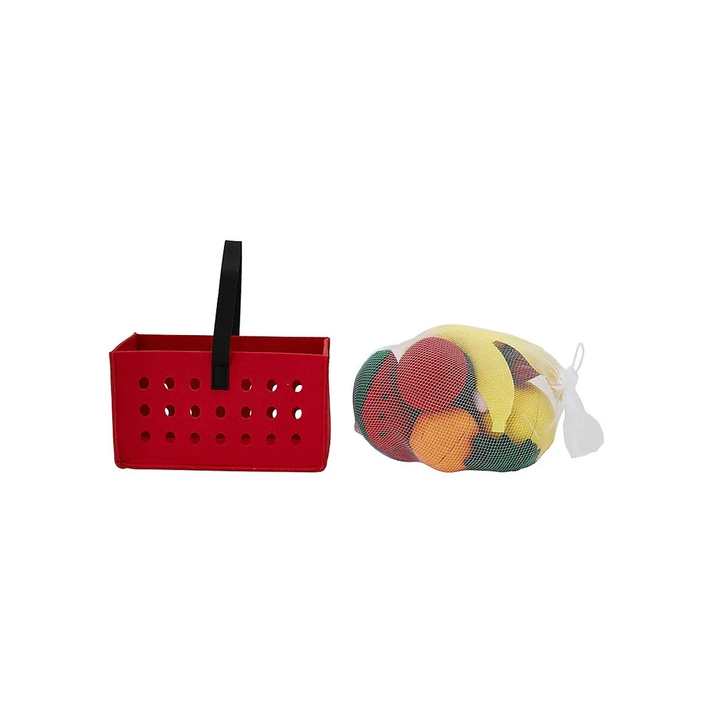 Fruits and Vegetable Basket Toy Set