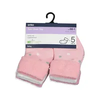 Baby Girl's 5-Pack Bootee Socks