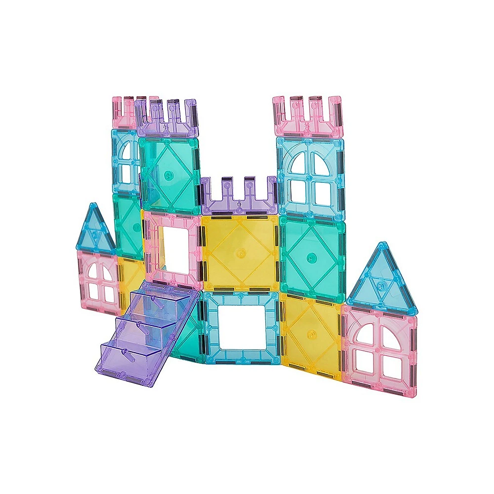 23-Piece Magnetic Block Tiles Castle