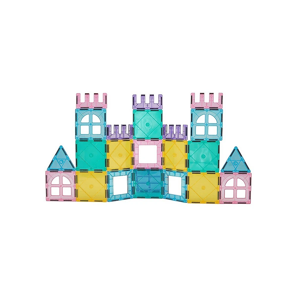 23-Piece Magnetic Block Tiles Castle