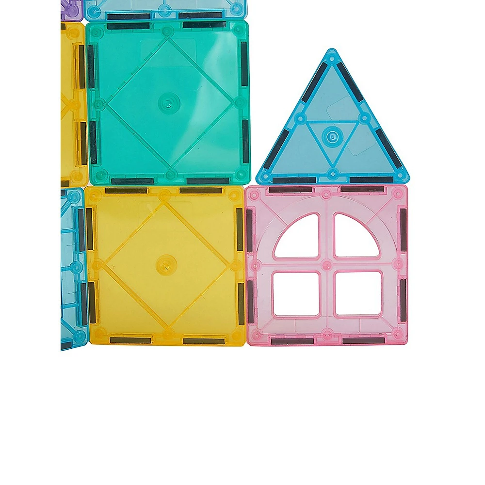 23-Piece Magnetic Block Tiles Castle