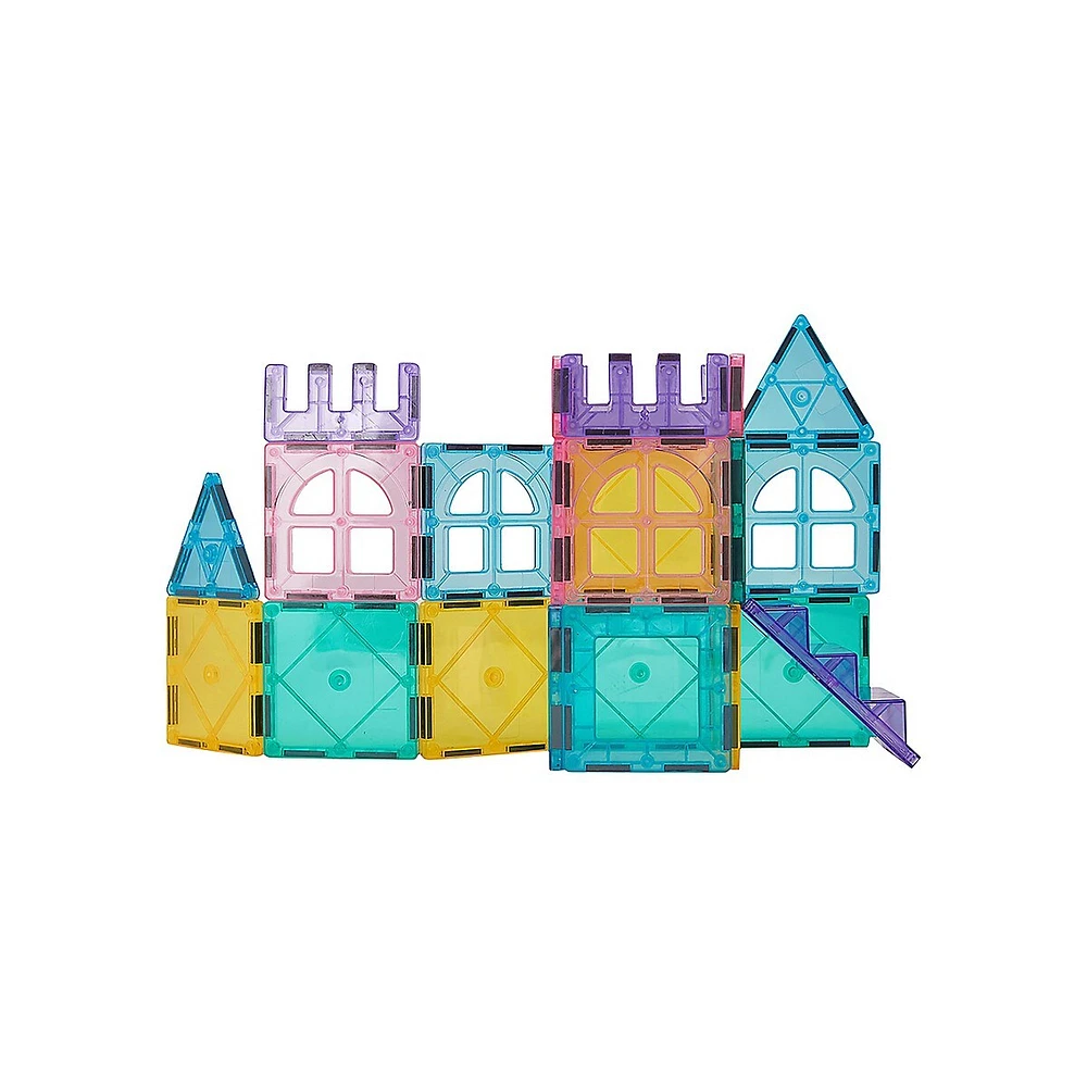 23-Piece Magnetic Block Tiles Castle