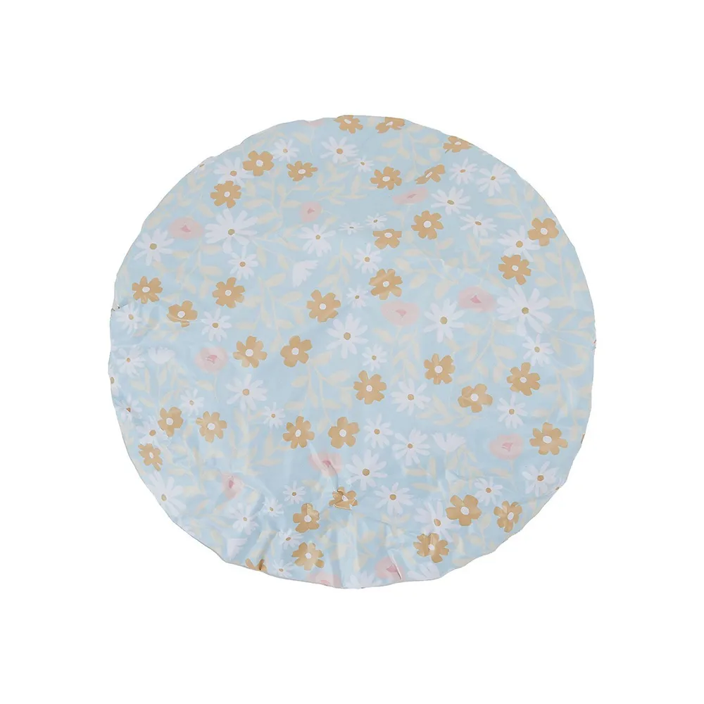 Kid's Daisy-Print Shower Cap