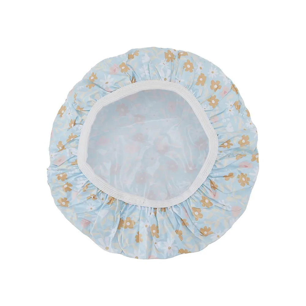 Kid's Daisy-Print Shower Cap