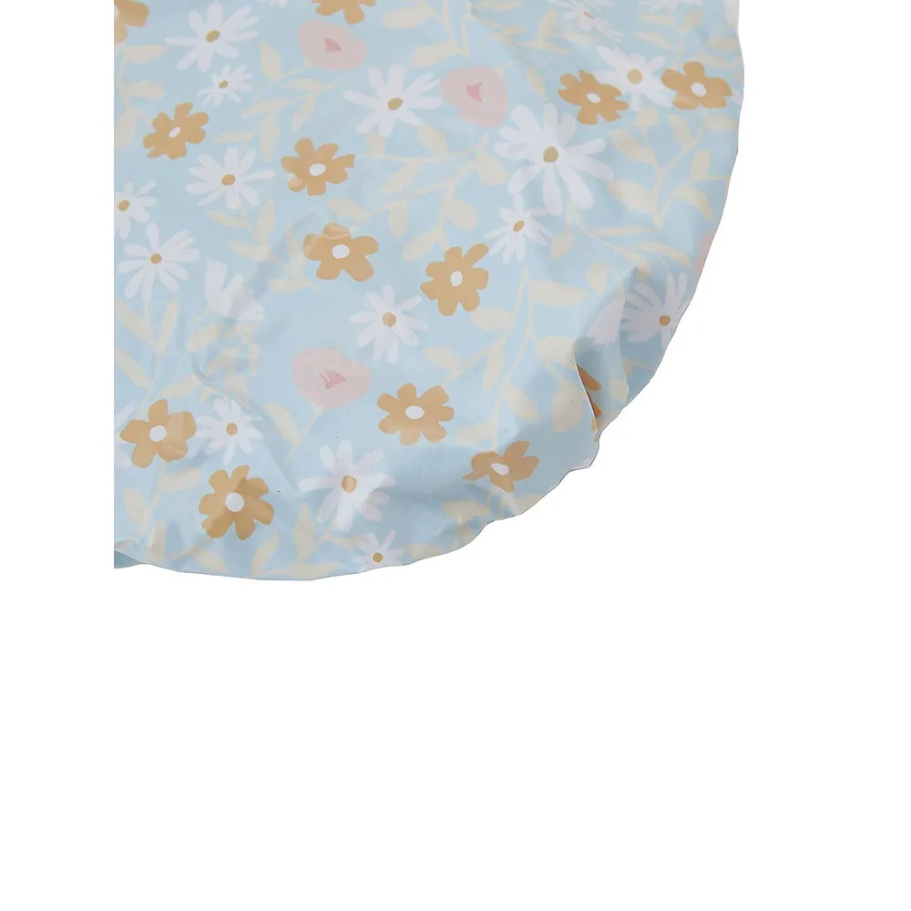 Kid's Daisy-Print Shower Cap