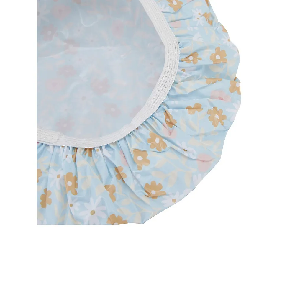 Kid's Daisy-Print Shower Cap