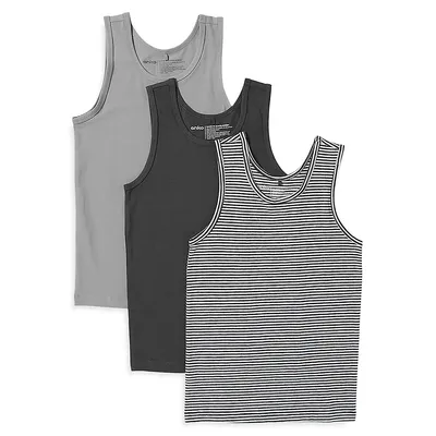 Little Boy's and 3-Pack Supersoft Tank Top Set