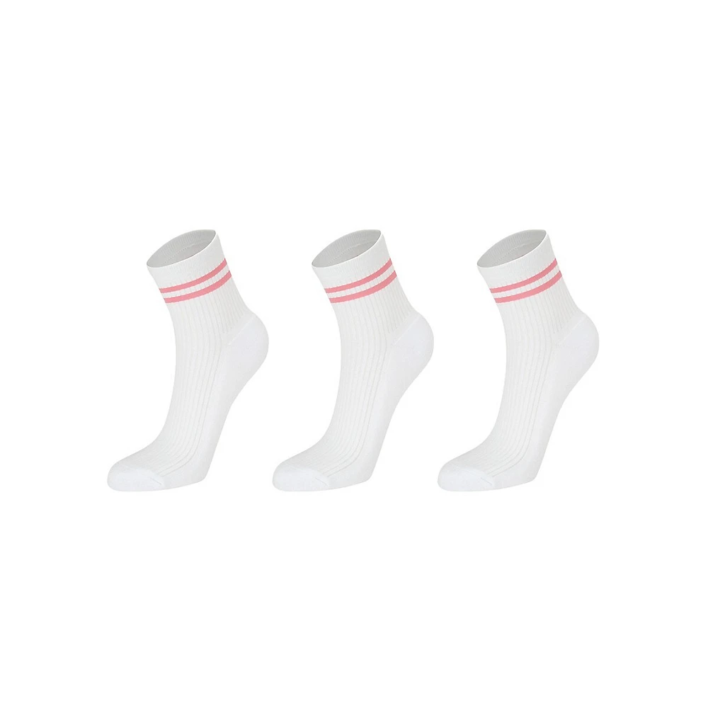 Women's 3-Pair Quarter Crew Sports Socks