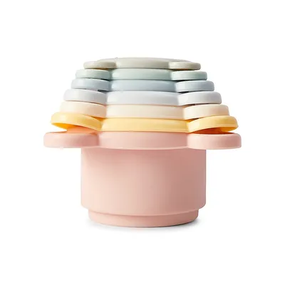 7 Silicone Bath Stacking Cups