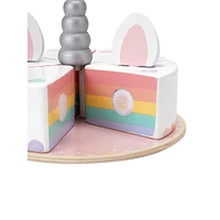 Wooden Unicorn Cake Set