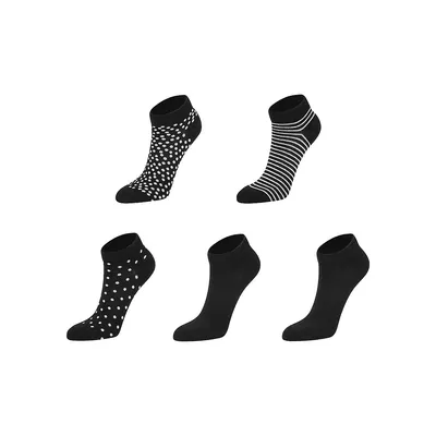 Women's 5-Pair Low-Cut Fashion Socks