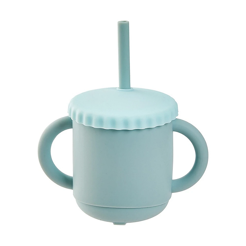 Silicone Trasitional Straw Sippy Cup