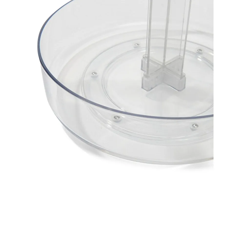 2-Tier Clear Round Turntable