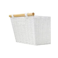 Medium Rectangle Bamboo Handle Basket